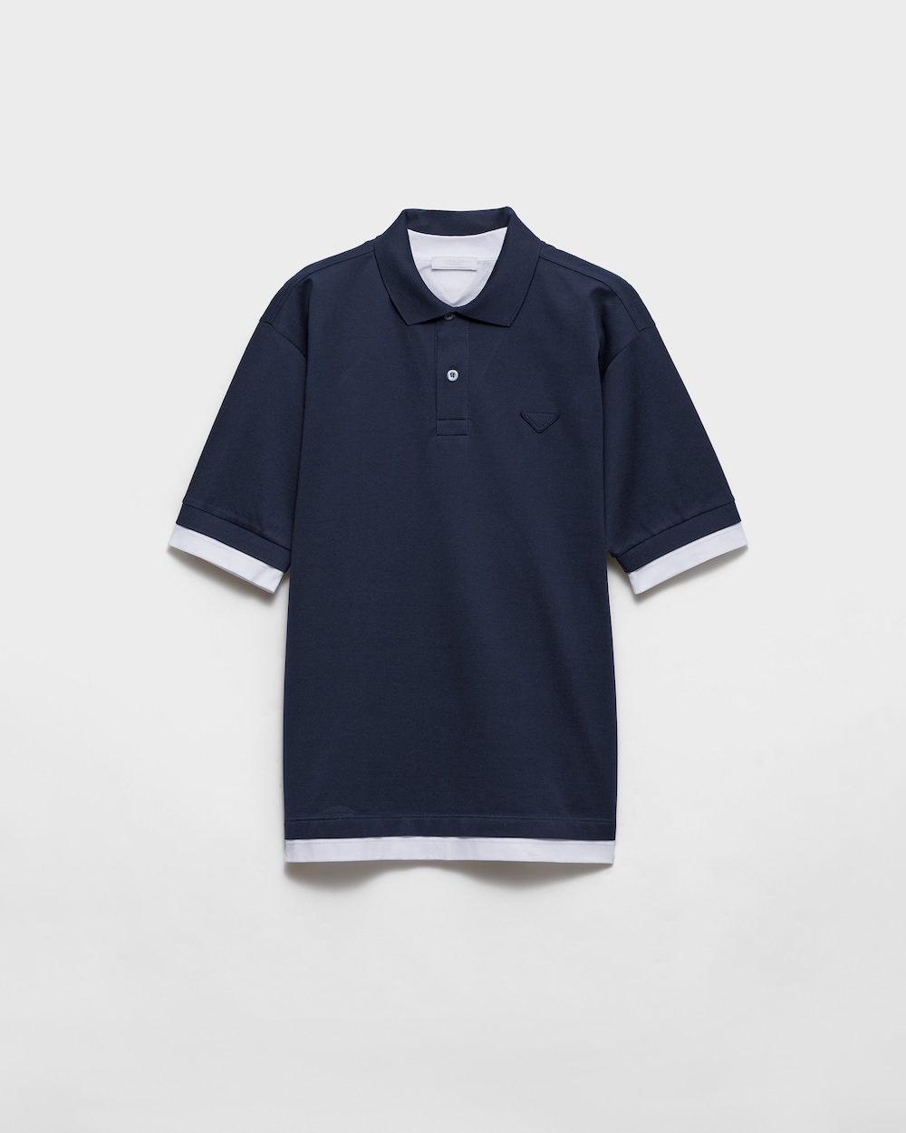 PRADA Cotton polo shirt Navy