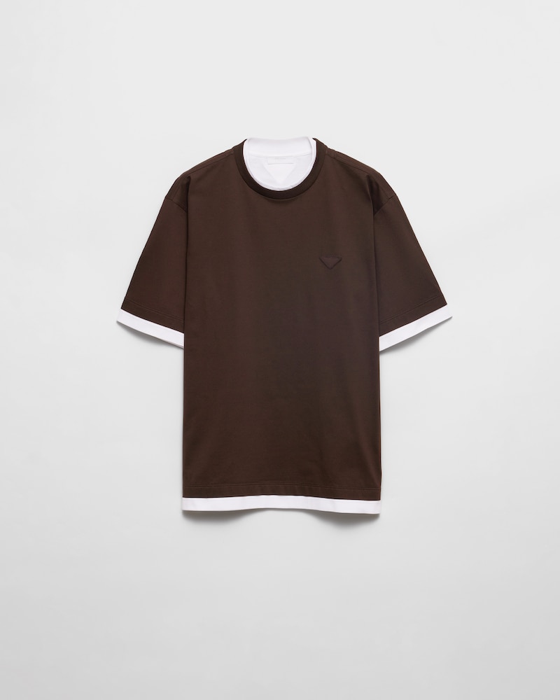PRADA Cotton T-shirt Ebony