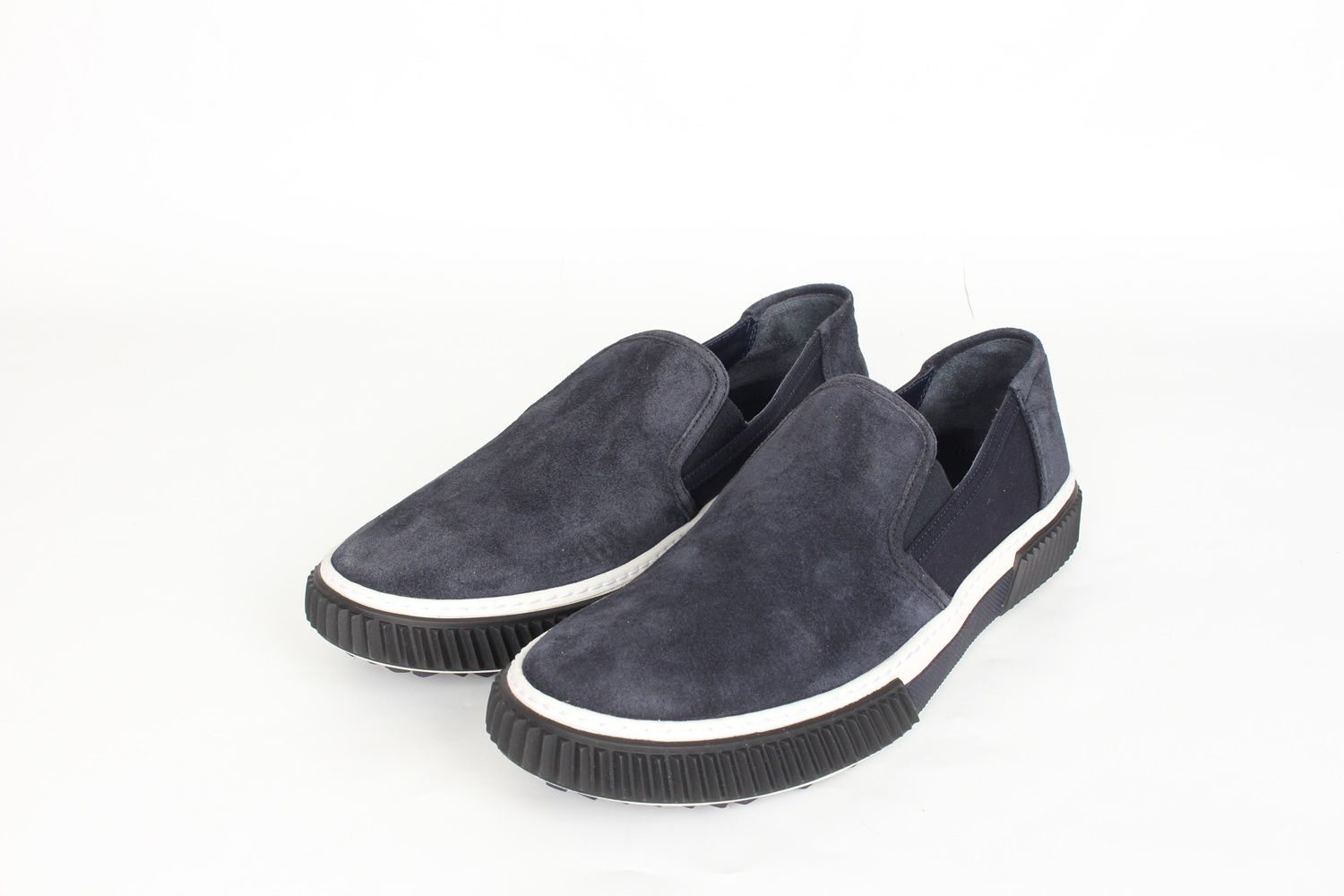 Prada Gabardine Suede Slip-on Shoes UK 9 (280)