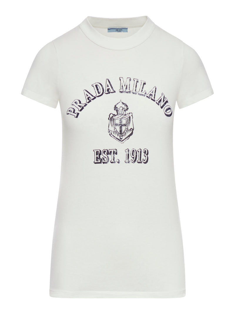 Prada PRINTED COTTON T-SHIRT