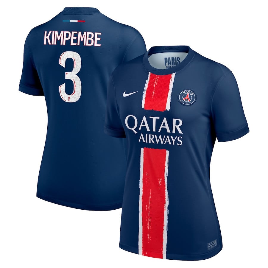 Presnel Kimpembe 3 Paris Saint-Germain 2024/25 Home Women Jersey - Navy