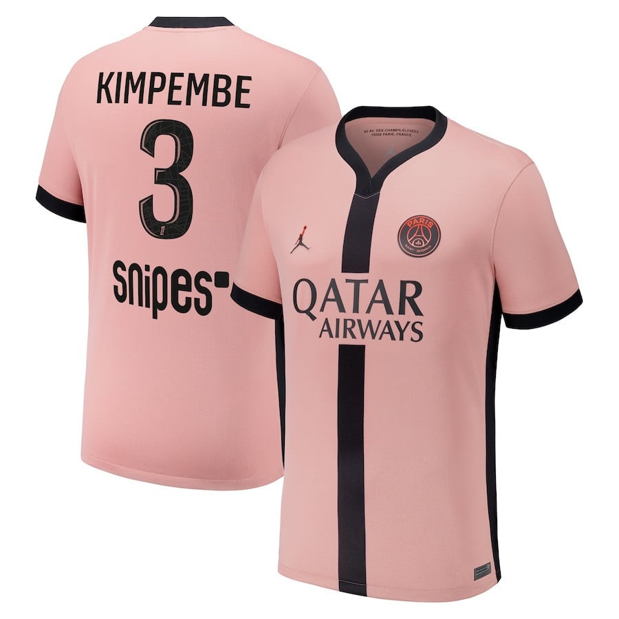 Presnel Kimpembe 3 Paris Saint-Germain 2024/25 Third Men Jersey - Pink