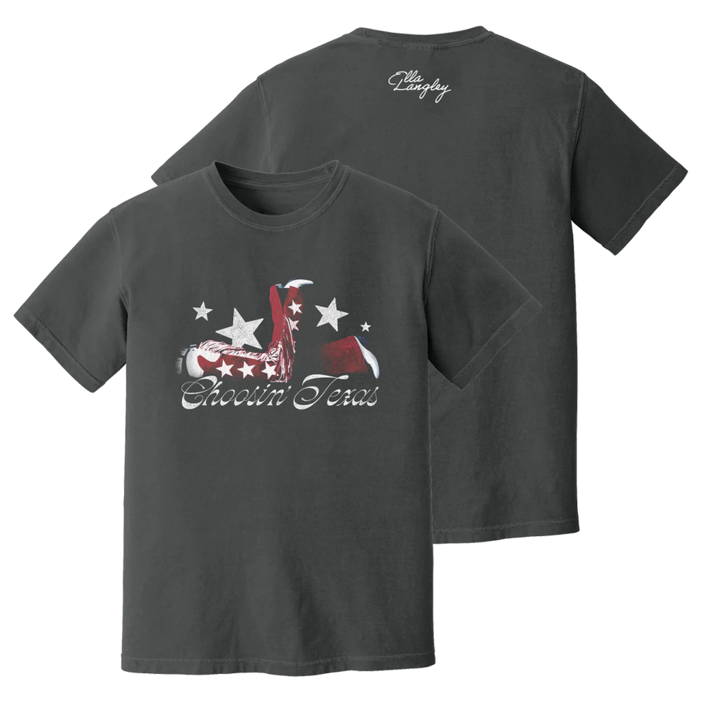 Shootin' Texas Stars Design T-Shirt