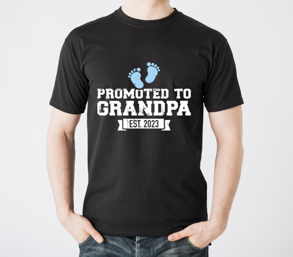 Promoted To Grandpa Est 2023 - Unisex Standard T-Shirt