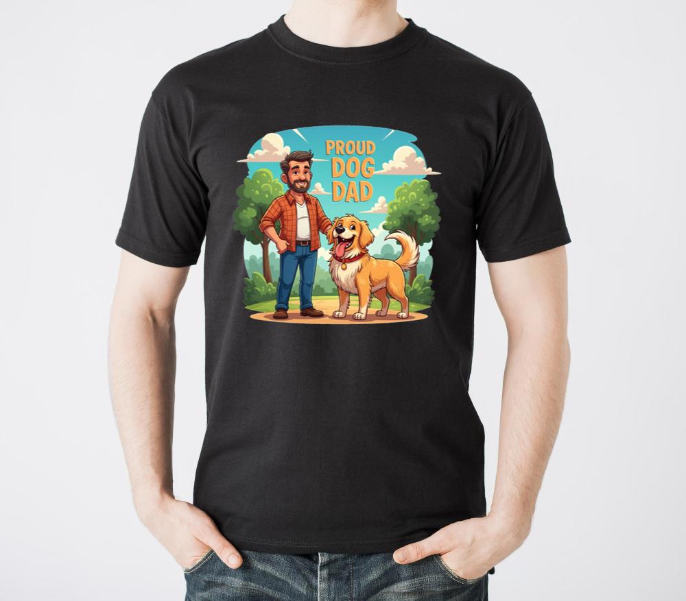 Proud Dog Dad Vibes - Unisex Standard T-Shirt