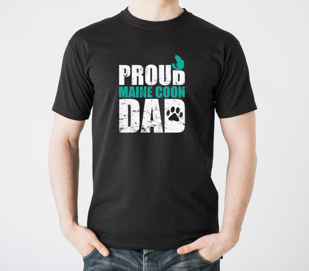 Proud Maine Dad Cat Pet Male Cat - Unisex Standard T-Shirt