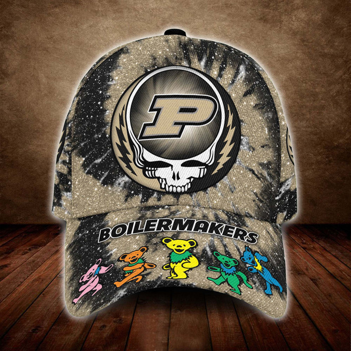 Purdue Boilermakers Grateful Dead Band 3D Baseball Cap CNI307