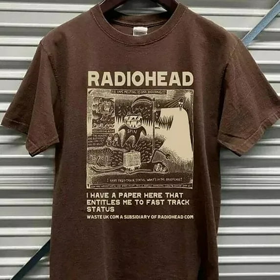 Radiohead I Have Paper Hear Vintage Retro Concert T-Shirt