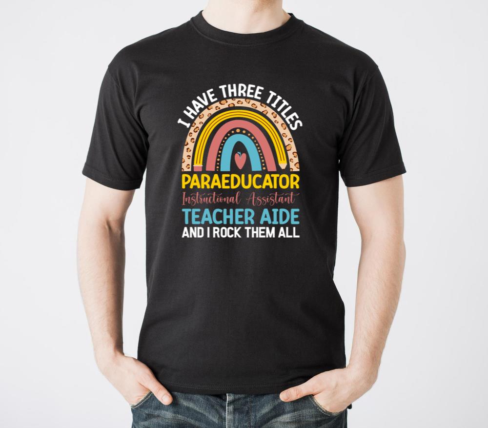 Rainbow Leopard Paraprofessional - Unisex Standard T-Shirt
