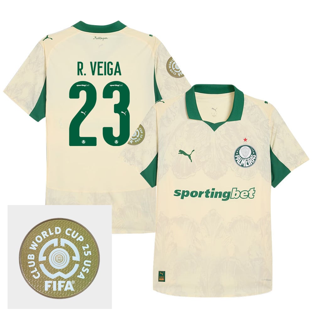 Raphael Veiga 23 SE Palmeiras x KidSuper 2025/26 FIFA Club World Cup 25 USA Patch Men Jersey - Yellow