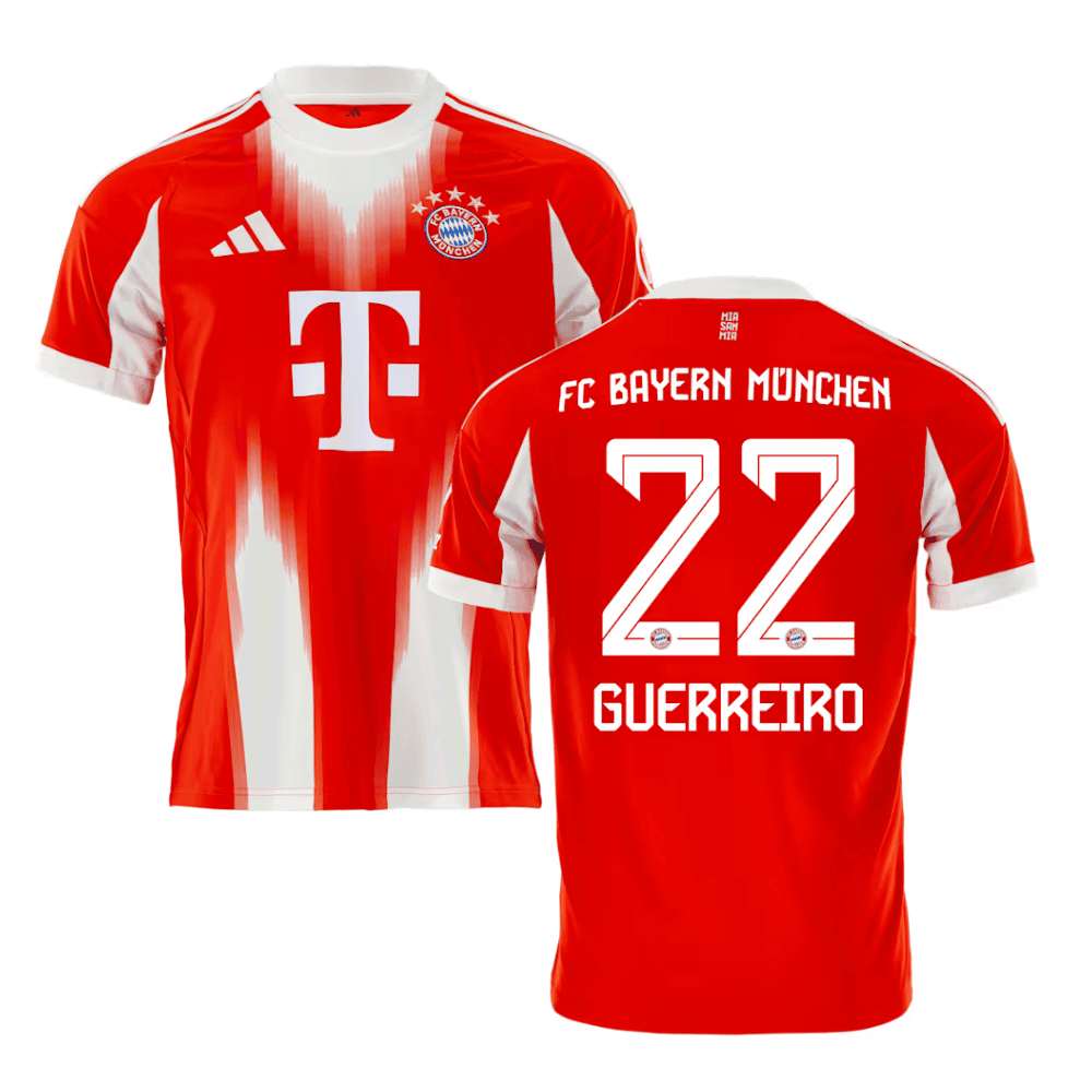 Raphal Guerreiro 22 Bayern Munich 2025/26 Home Men Jersey - Red