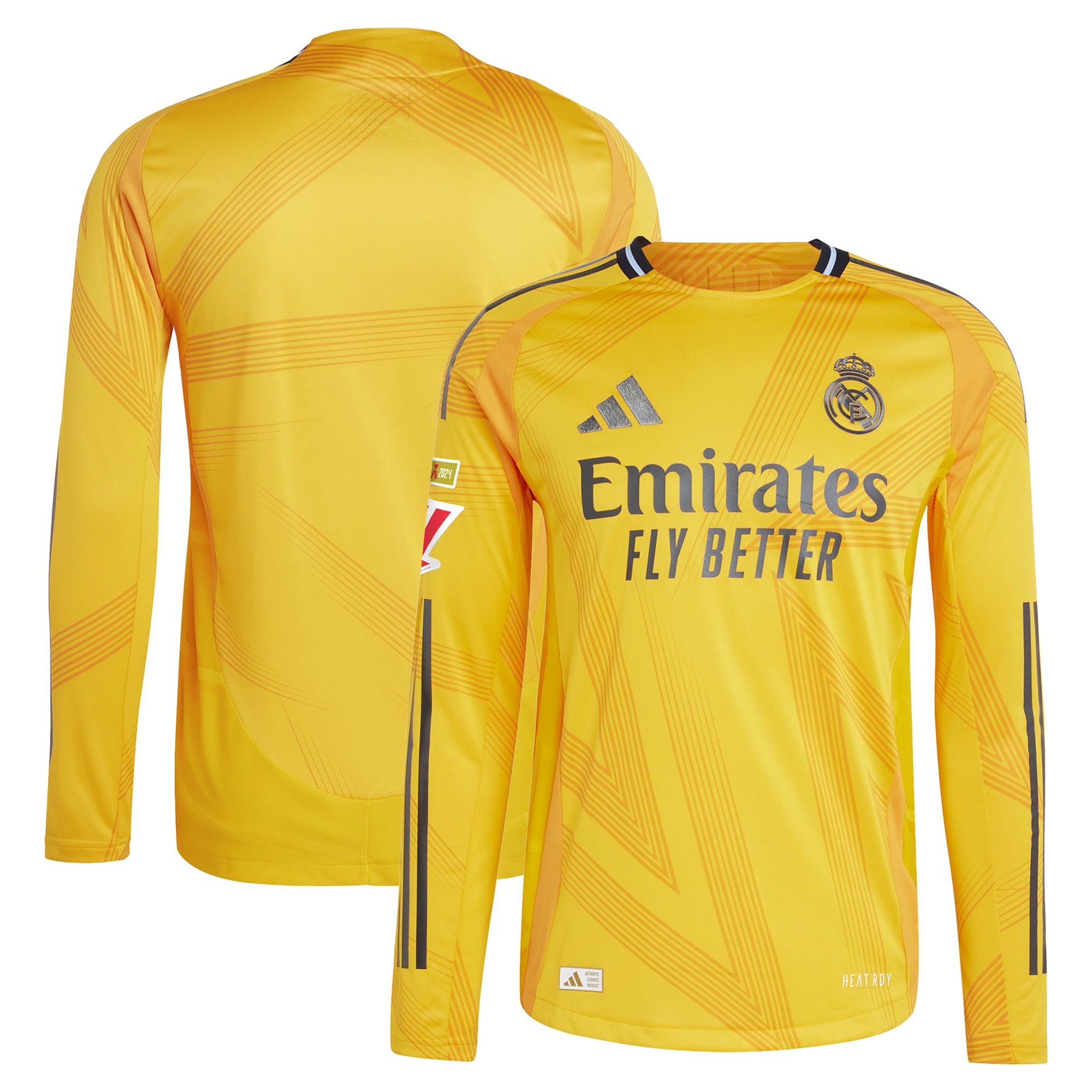 Real Madrid 2024/25 Away Long Sleeve Jersey - Orange