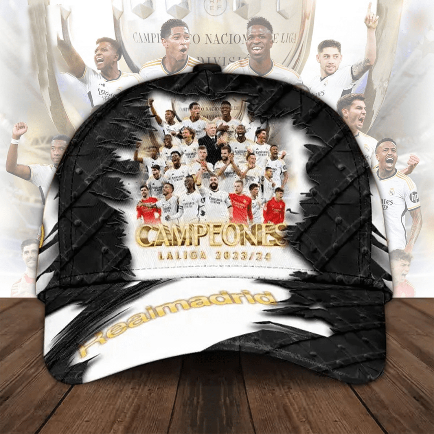 Real Madrid 36 Campeones 2024 Final Champion Trophy Classic Cap V2
