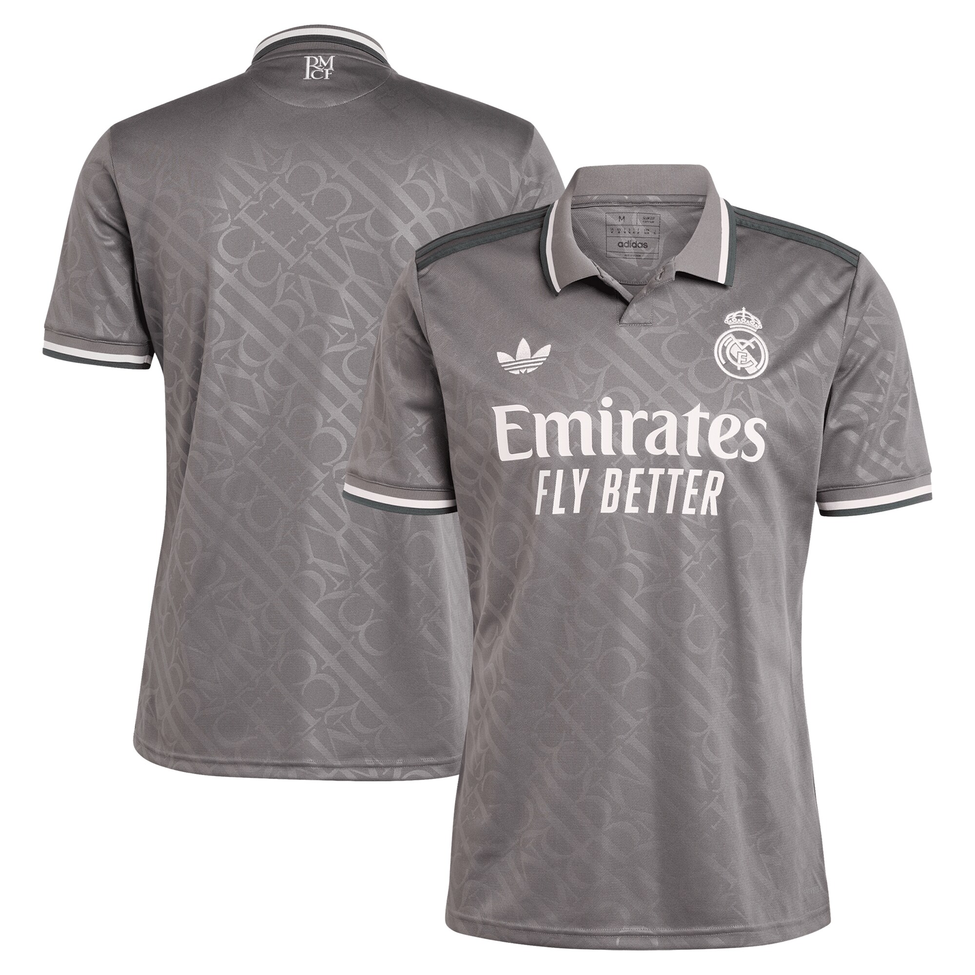 Real Madrid adidas Originals 2024/25 Third Replica Jersey - Charcoal