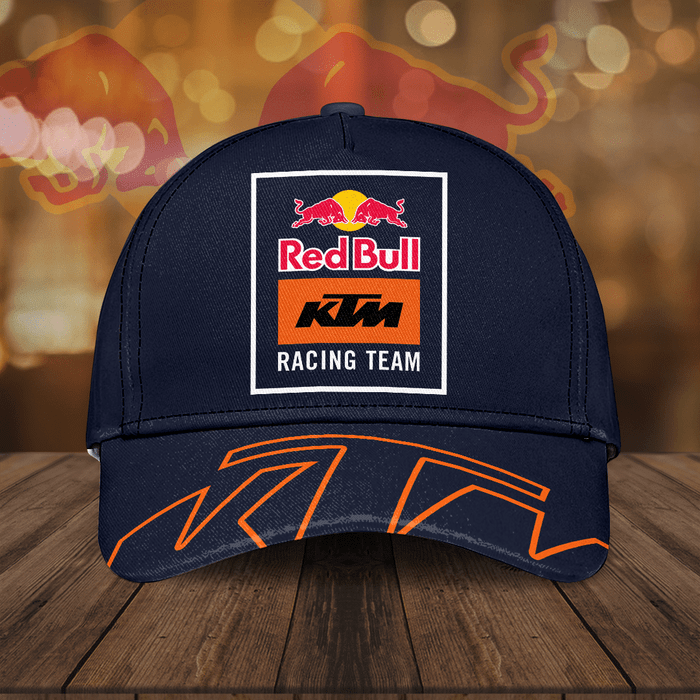 Red Bull Ktm Factory Motogp Racing Logo Classic Baseball Cap Navy Orange Cgi2240