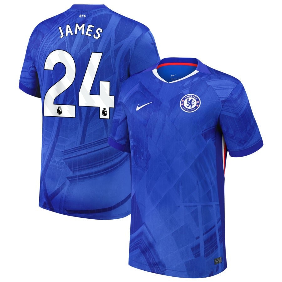 Reece James #24 Chelsea 2025-26 Home Match Jersey - Blue