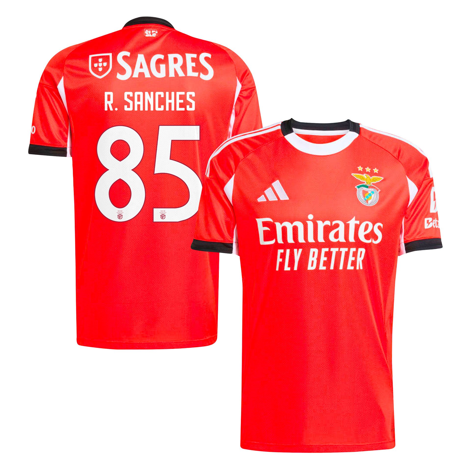 Renato Sanches 85 SL Benfica 2025/26 Home Men Jersey - Red