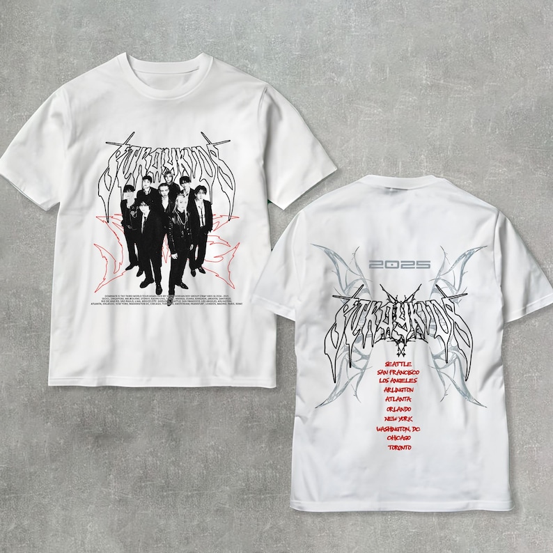 Retro Stray Kids Domiate World Tour T-Shirt, Stray Kids Shirt, Stray Kids 2025 World Tour Shirt