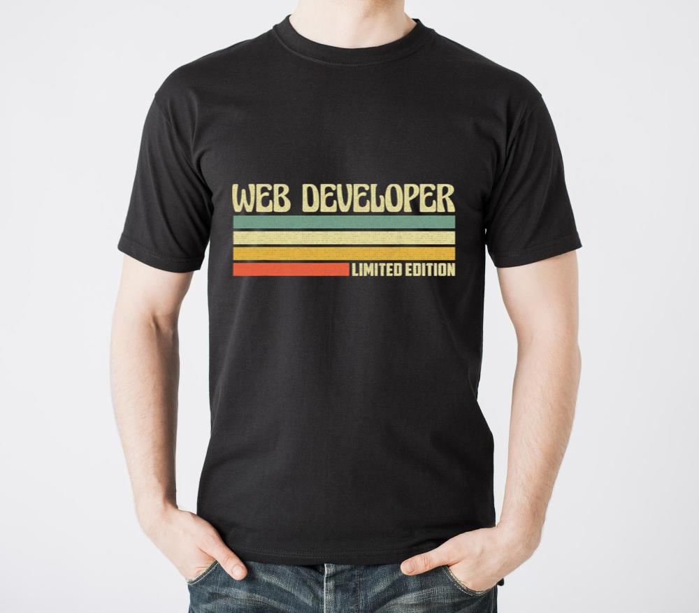 Retro Web Developer Profession Job Title Co - Unisex Standard T-Shirt