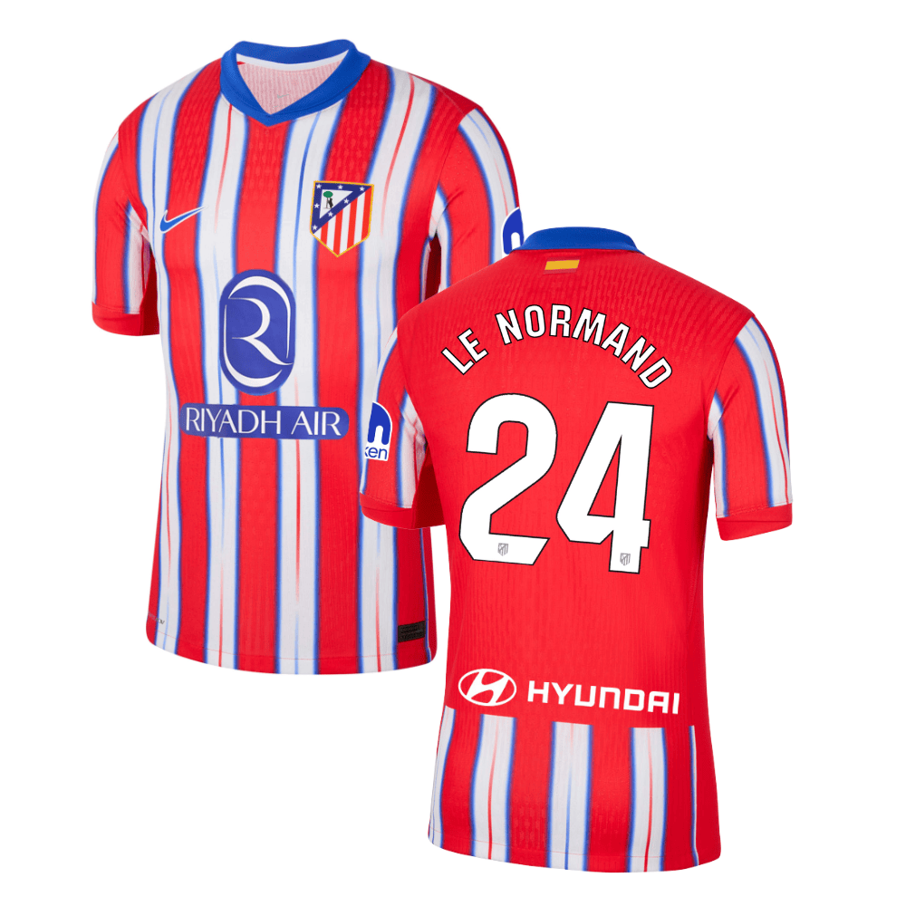 Robin Le Normand 24 Atletico de Madrid 2024-25 Home Match Jersey - Red