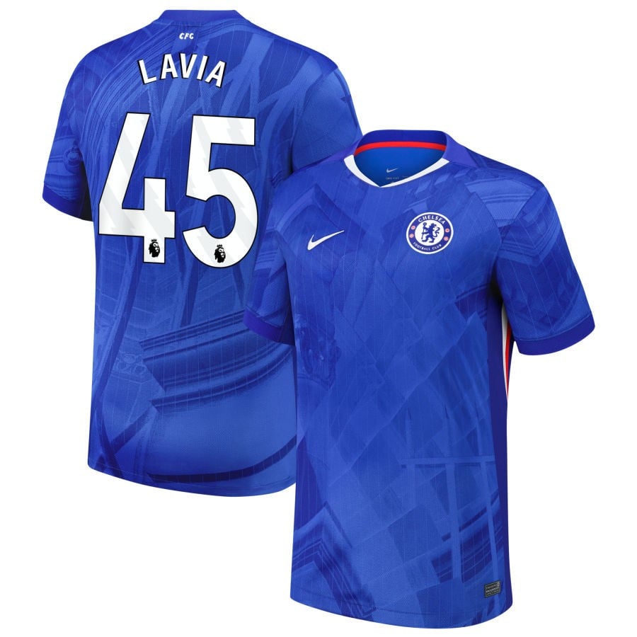 Romeo Lavia #45 Chelsea 2025-26 Home Match Jersey - Blue