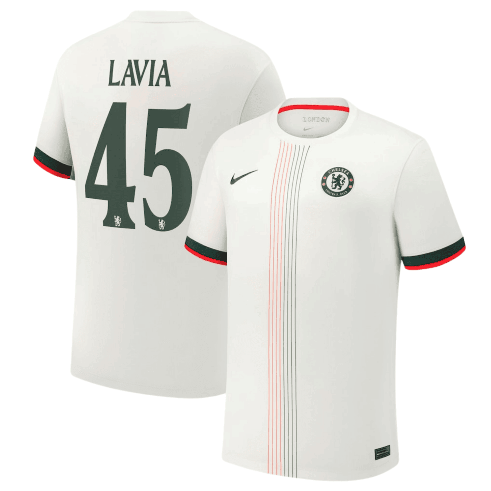 Romo Lavia 45 Chelsea 2025/26 Cup Away Men Jersey - White