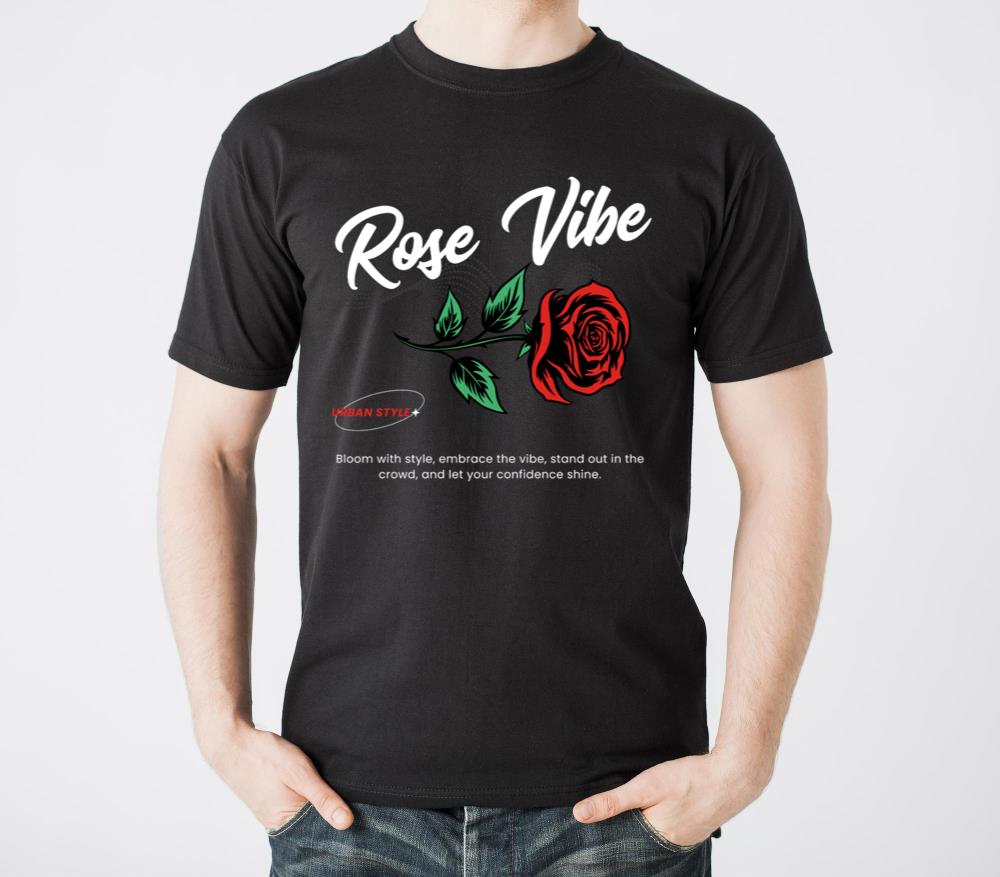 Rose Vibe T shirt Design - Unisex Standard T-Shirt
