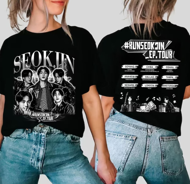 Run Seokjin Ep Tour 2025 T-Shirt, Jin Echo Album Shirt