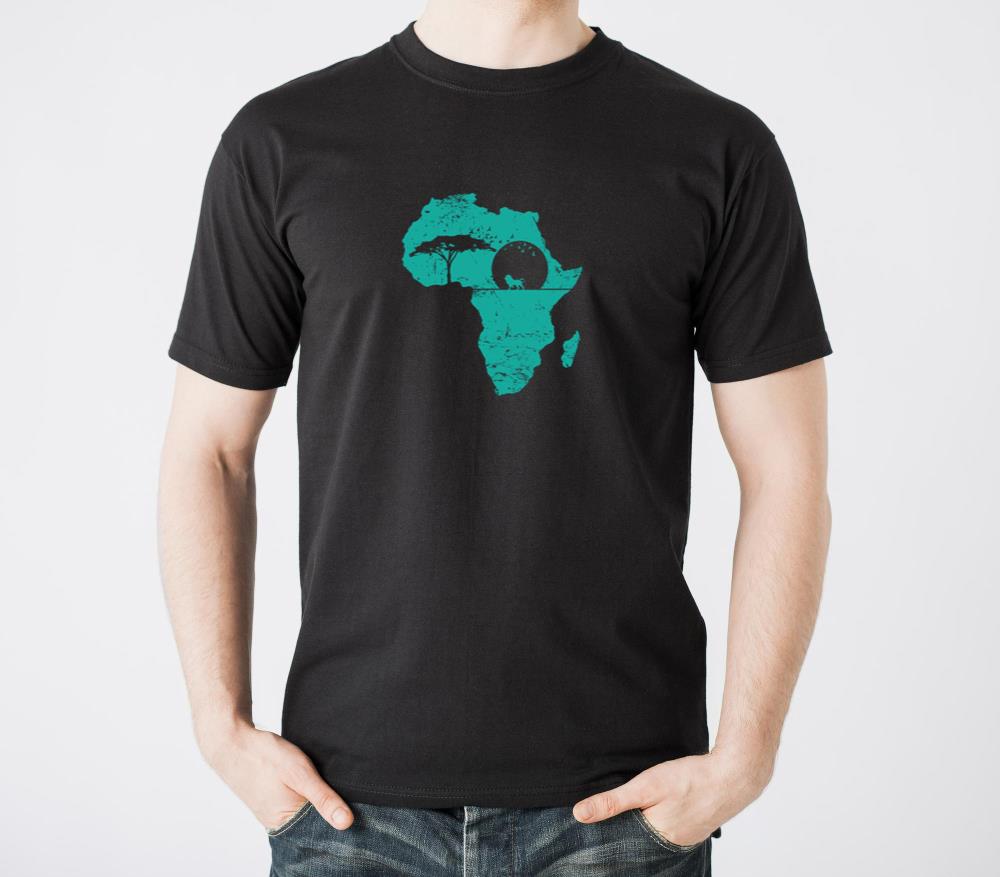 Safari Africa Population Continent Map - Unisex Standard T-Shirt