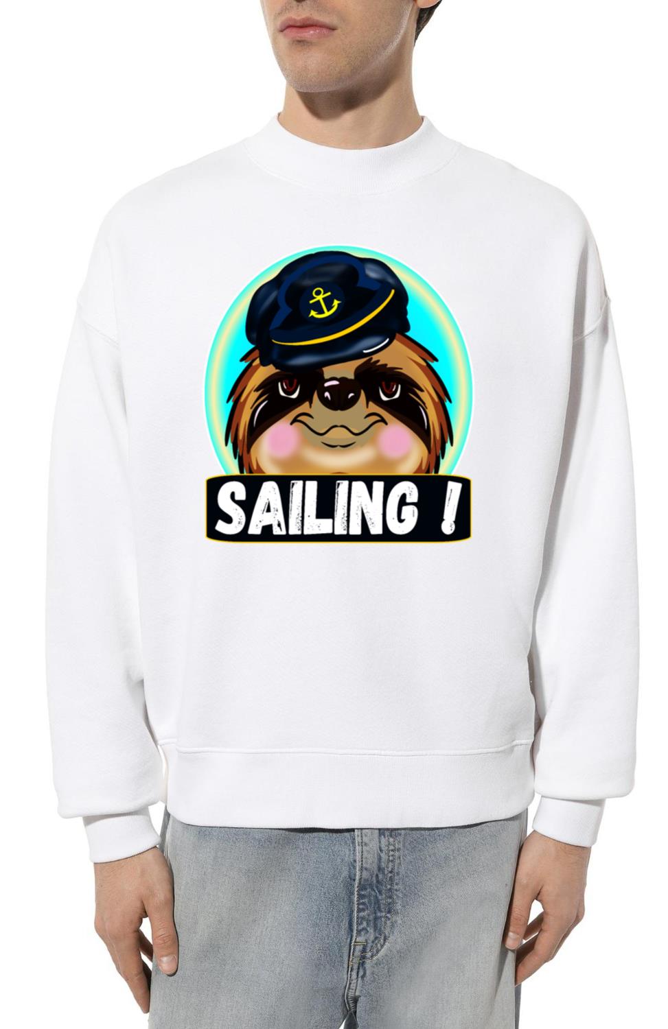 SAILING SLOTH CAPTAIN - Unisex Sweatshirt