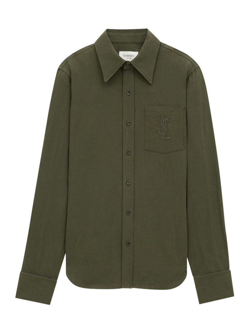 Saint Laurent CASSANDRE LINEN AND COTTON SHIRT
