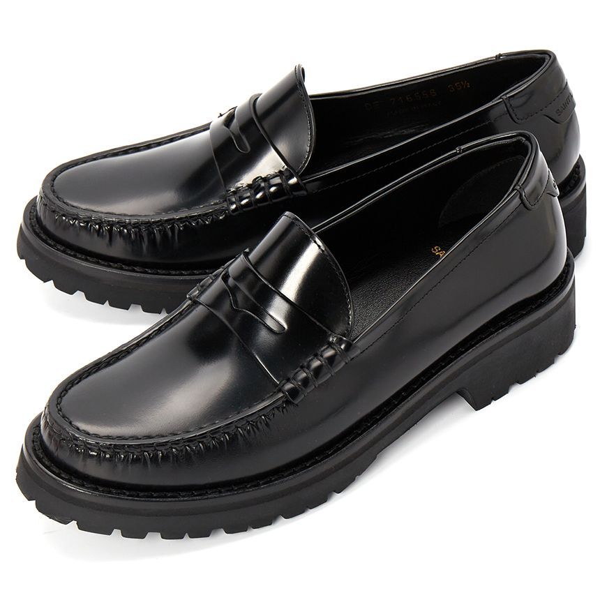 Saint Laurent Monogram Penny Women's Loafer 716556 AO9VV 1000