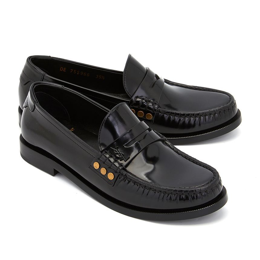 Saint Laurent Women's Loafers 755966 AO9TT 1000