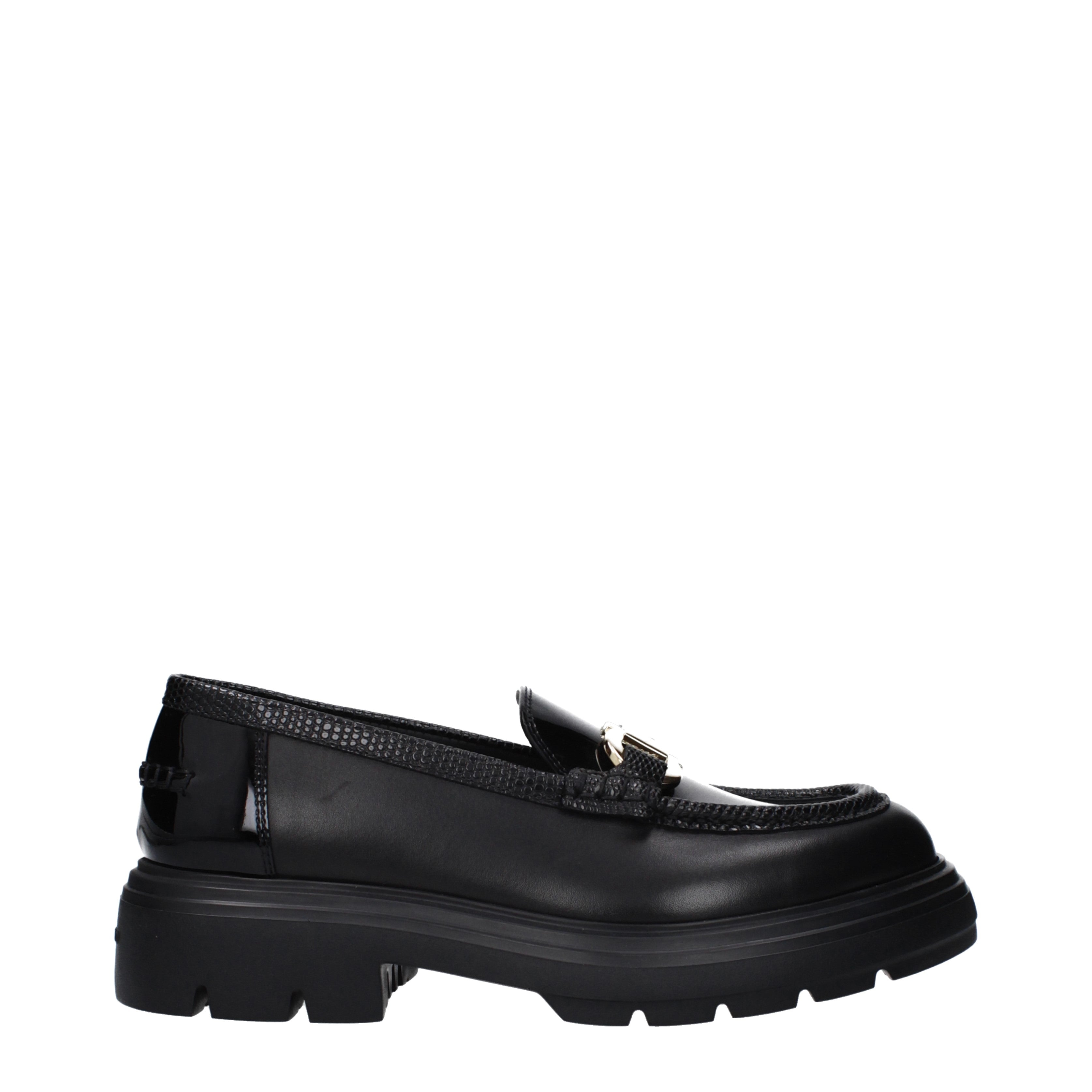 Salvatore Ferragamo Loafers Women Patent Leather Black