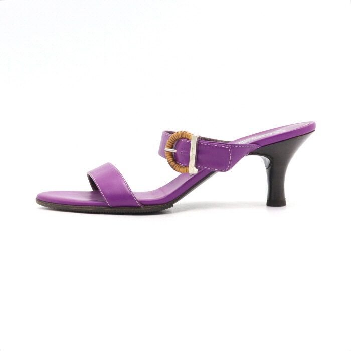 Salvatore Ferragamo Purple Leather Women's Open Toe Sandals Shoes DY36081 aa50253