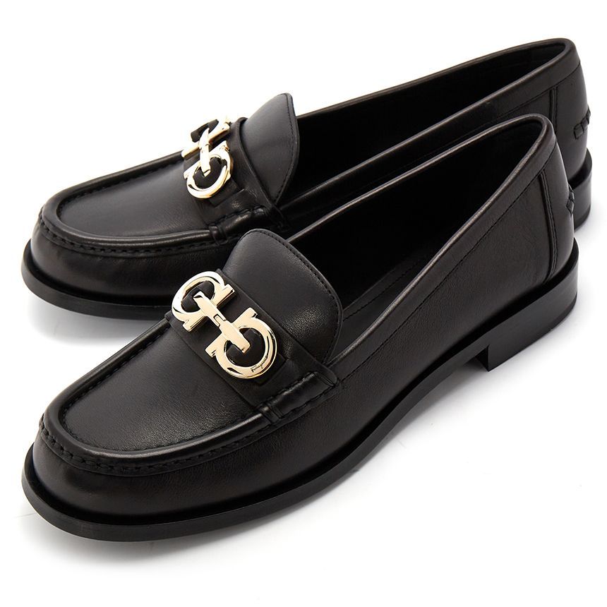 Salvatore Ferragamo Women's Moccasin Shoes OFELIA NERO 0764198 D