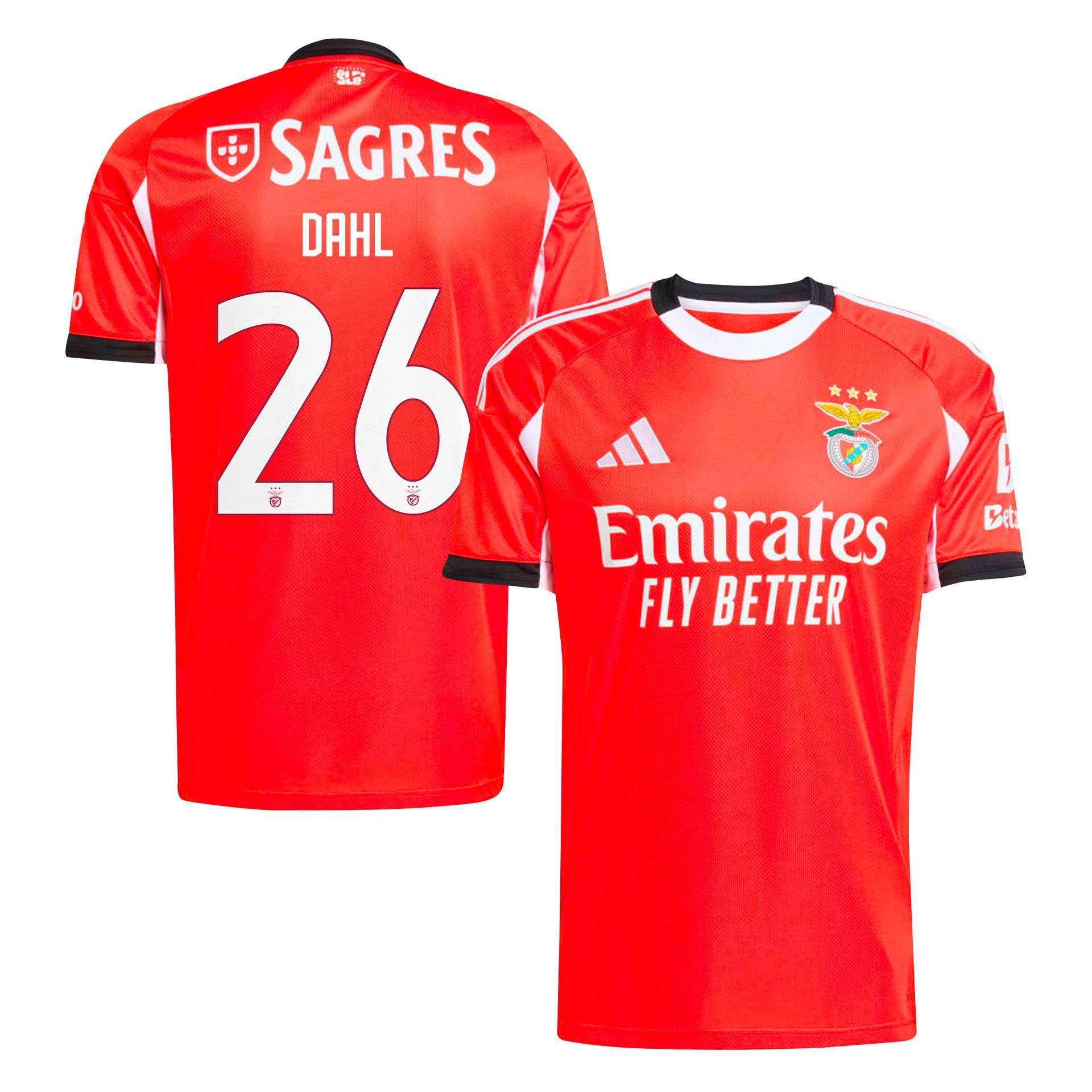 Samuel Dahl 26 SL Benfica 2025/26 Home Men Jersey - Red