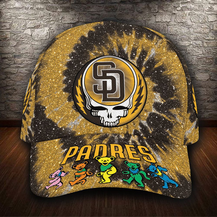 San Diego Padres x Grateful Dead 3D Classic Baseball Cap CNI1554