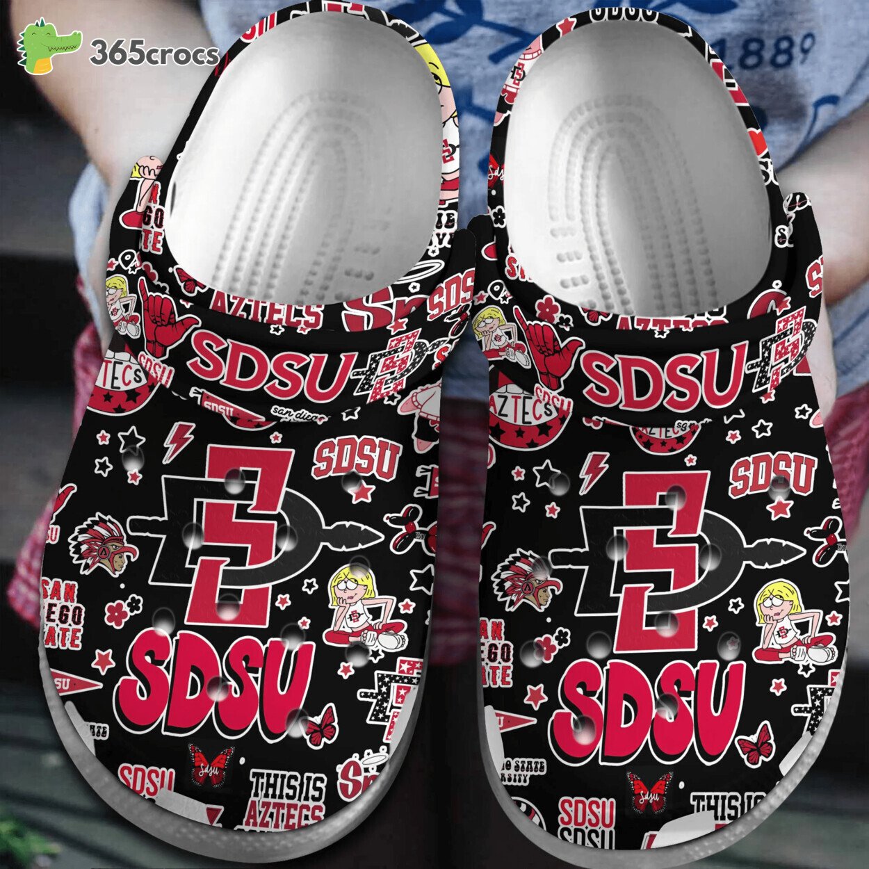 San Diego State Aztecs Sport Crocs 