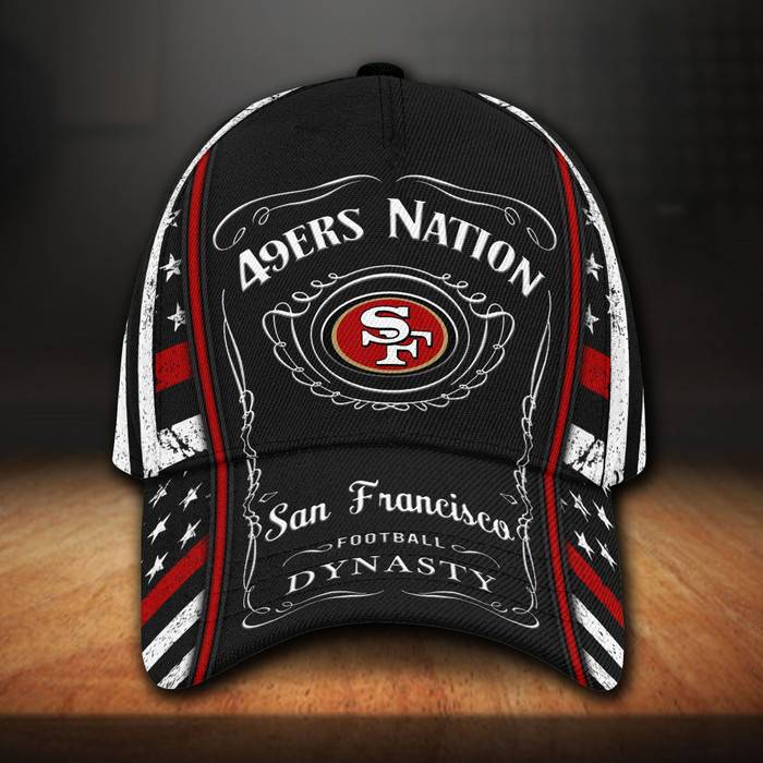 San Francisco 49Ers Jack Daniel 3D Baseball Cap Black CNI413
