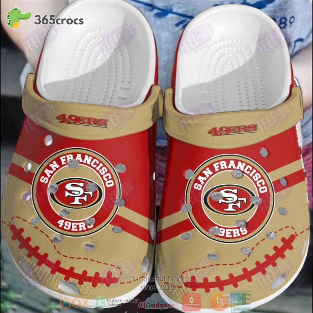 San Francisco 49Ers Nfl Crocs Clog Shoes