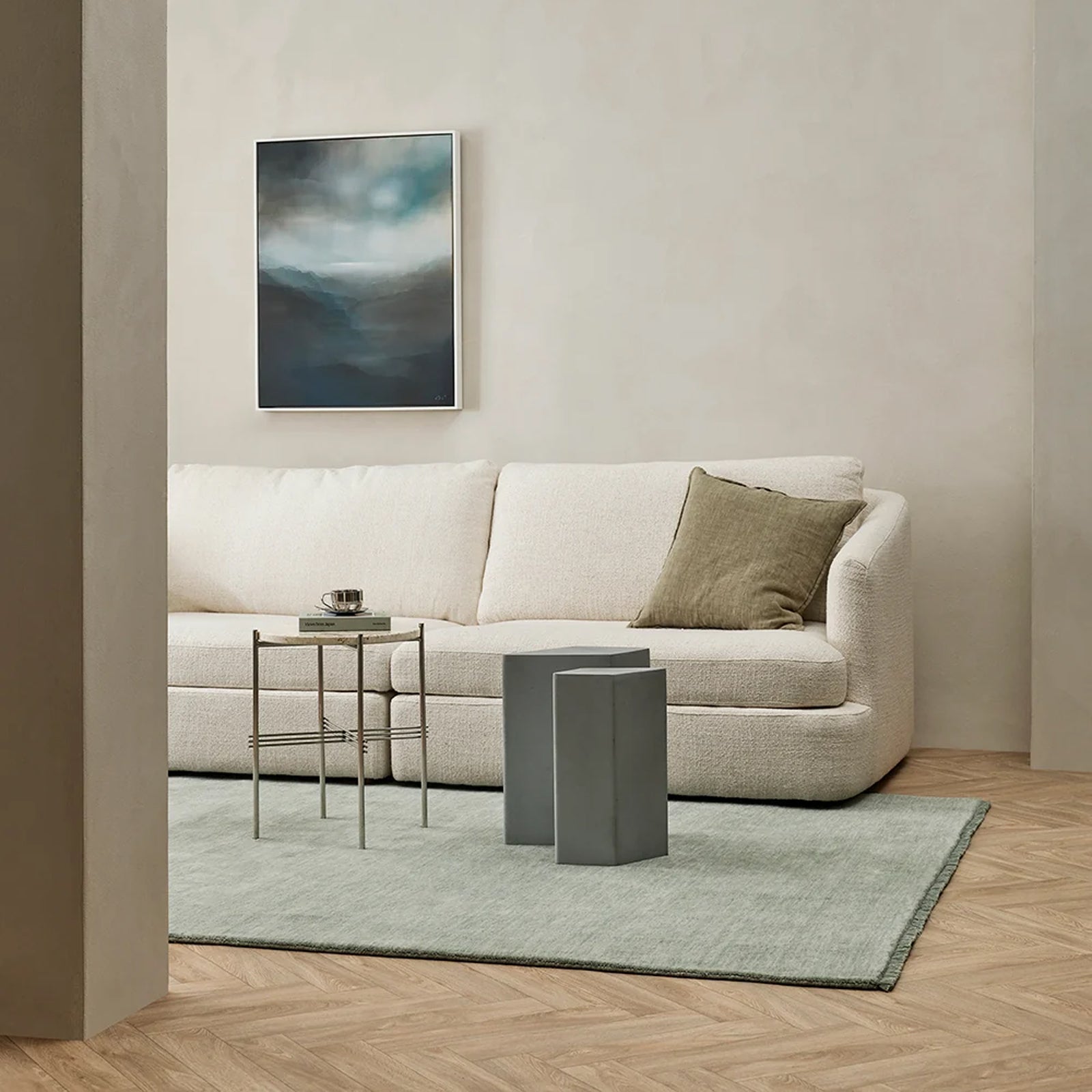 Sandringham Floor Rug | Aquamarine 5