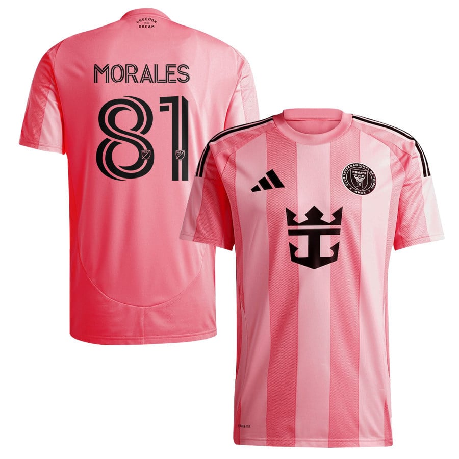 Santiago Morales 81 Inter Miami CF 2025 Euforia Men Jersey - Light Pink