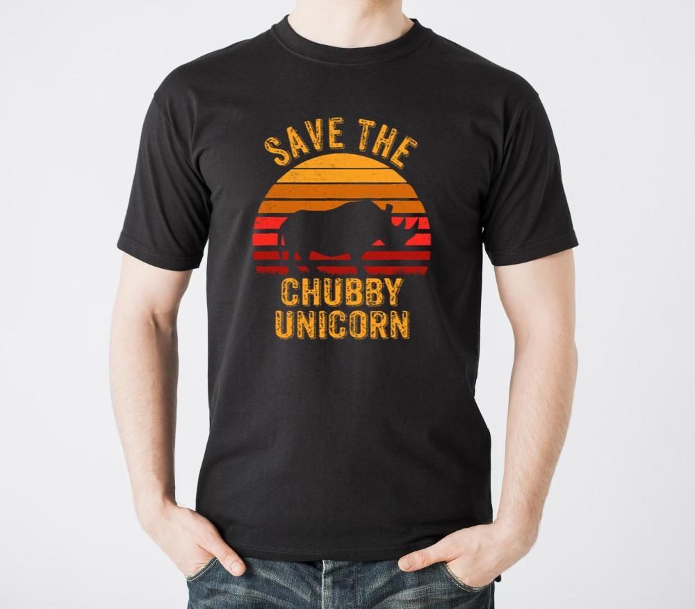 Save The Chubby Unicorns Fat Rhino Vintage - Unisex Standard T-Shirt