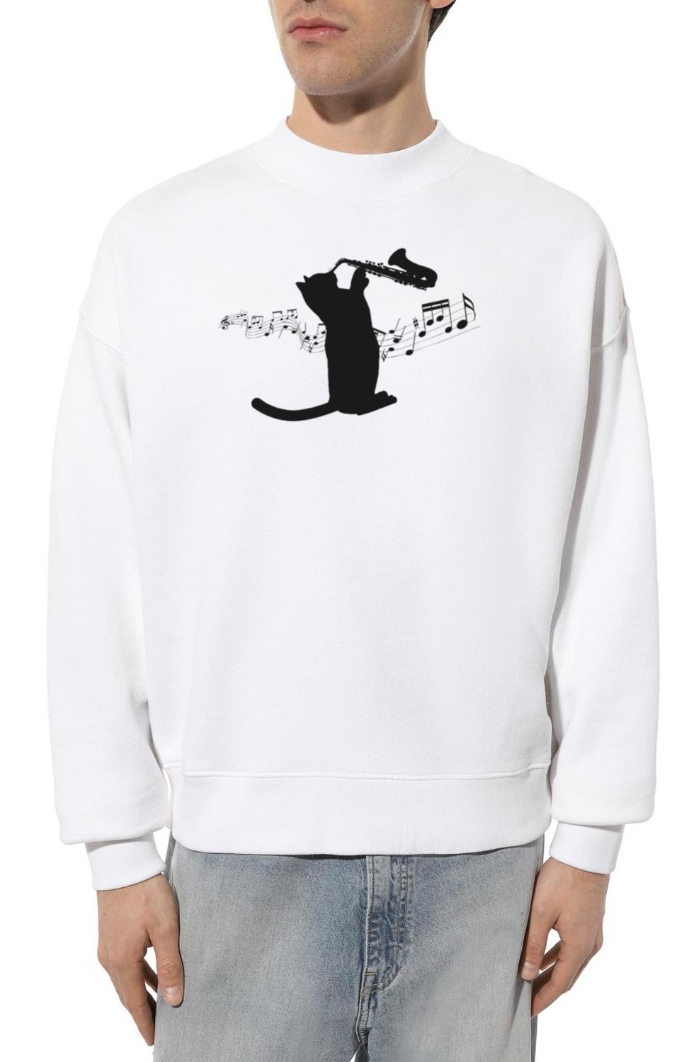 Saxophone Cat_1 - Unisex Sweatshirt