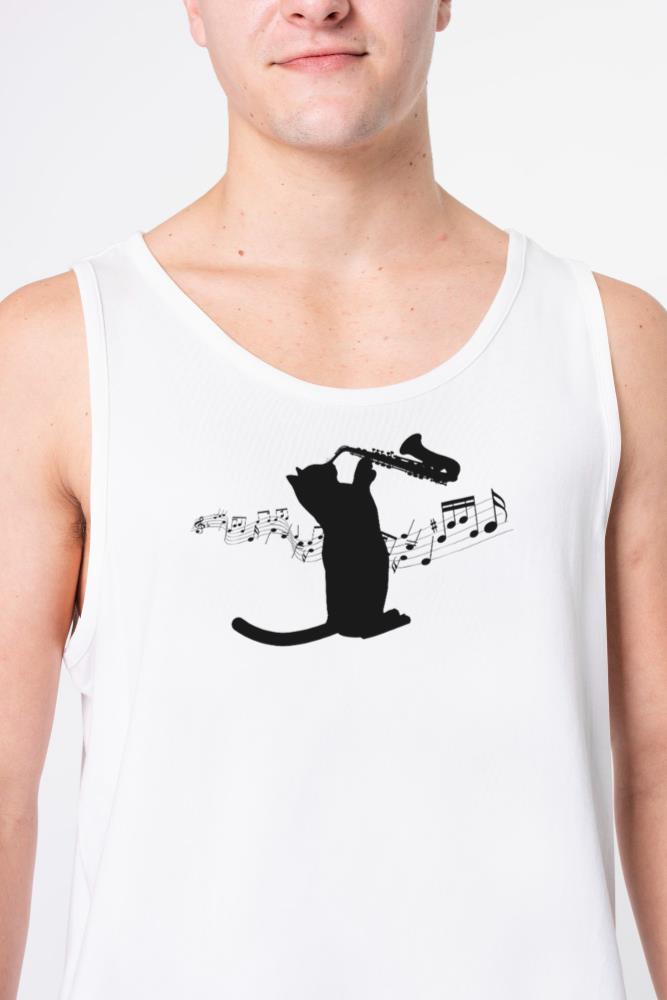 Saxophone Cat_1 - Unisex Tank Top