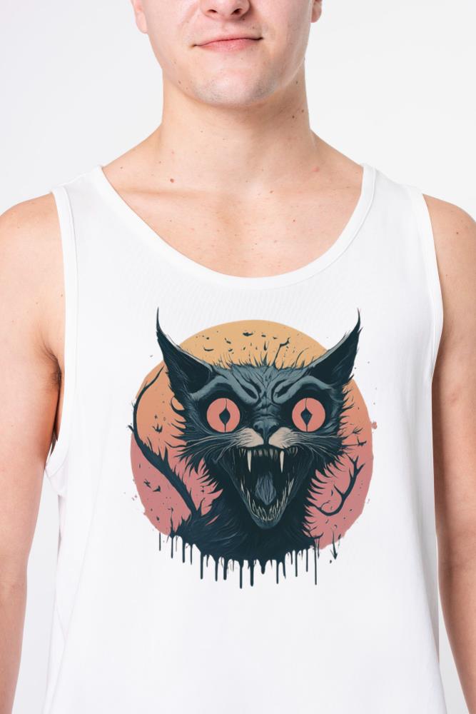 scary cat - Unisex Tank Top