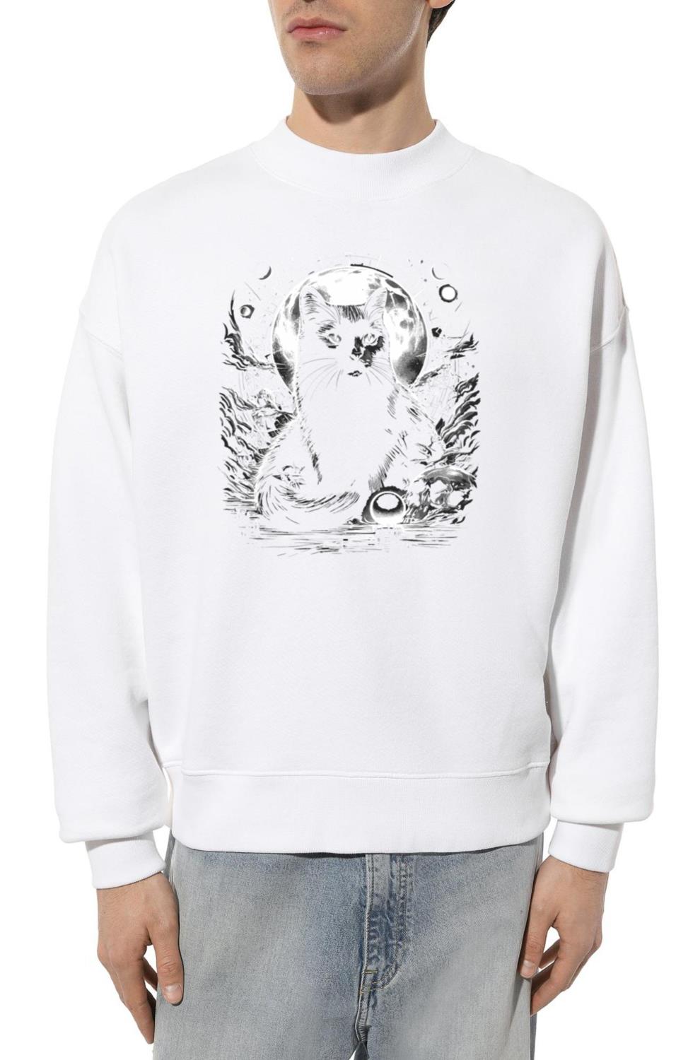 Scary Horror Black Cat - Unisex Sweatshirt