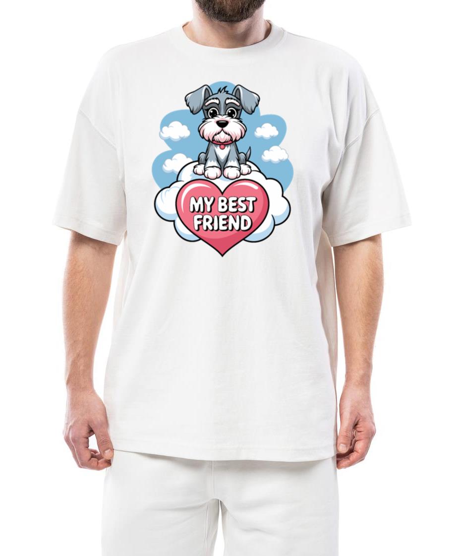 Schnauzer Dog My Best Friend Design - Unisex Standard T-Shirt