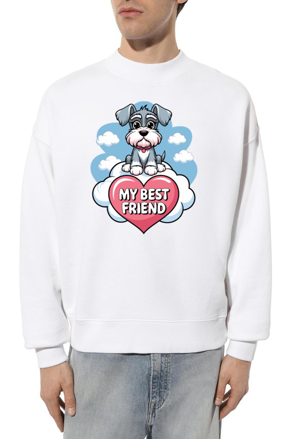 Schnauzer Dog My Best Friend Design - Unisex Sweatshirt
